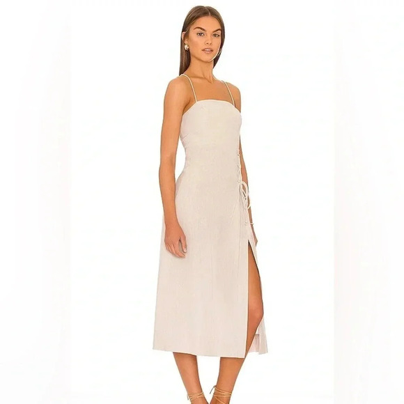 Free People Francesca Midi Dress in Ocean Pearl - Picture 2 of 7